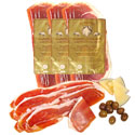 sliced serrano ham